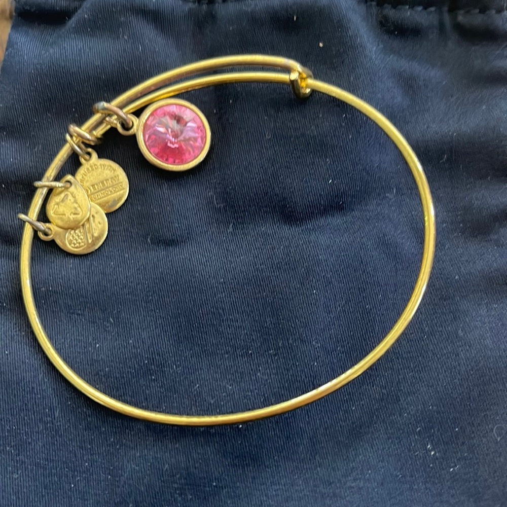 Alex and Ani pink stone. October stone